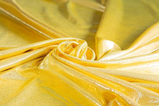 Lycra Goud Stip Hologram
